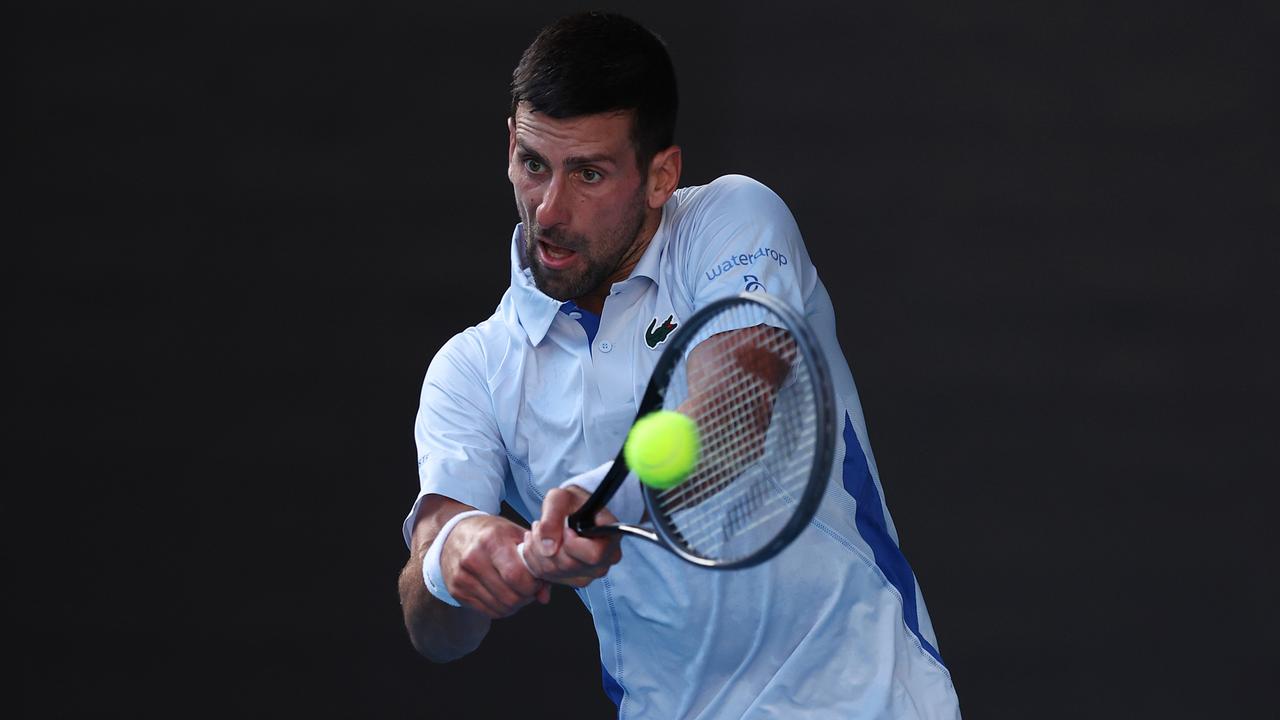 Novak Djokovic is looking to go 11-0 in Australian Open semi-finals. Picture: Getty Images