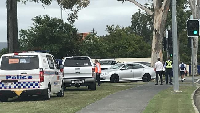 The scene at St Stephens College following a mass overdose.