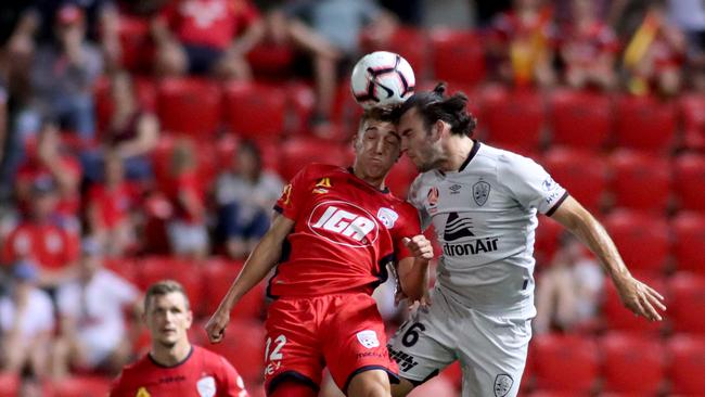 Former Adelaide United winger Carlo Armiento has been hunted by three A-League clubs. Picture: AAP Image/Kelly Barnes.