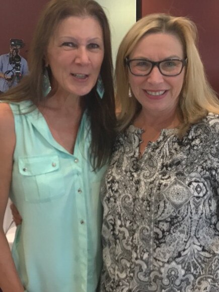 Linda Willmott with former Australian Of The Year Rosie Batty.