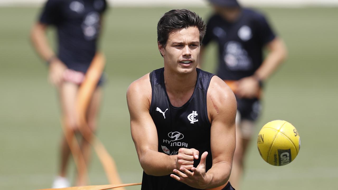 Jack Silvagni continues to back in his dad. Photo: Con Chronis/Getty Images