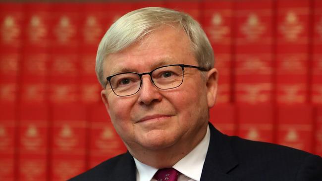 Former PM Kevin Rudd. Picture: Kym Smith