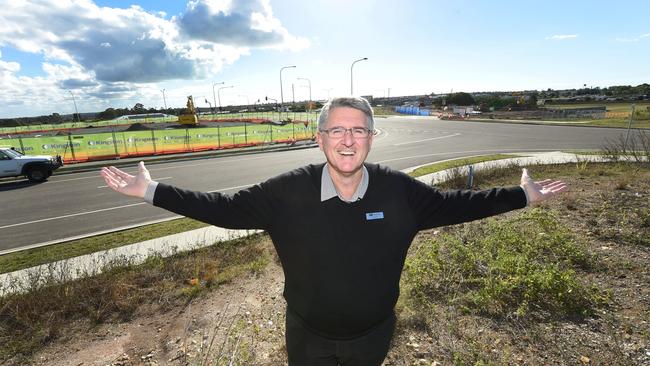 Hervey Bay Development – Marketing agent Tony Nioa at the site of new construction off Main Street.