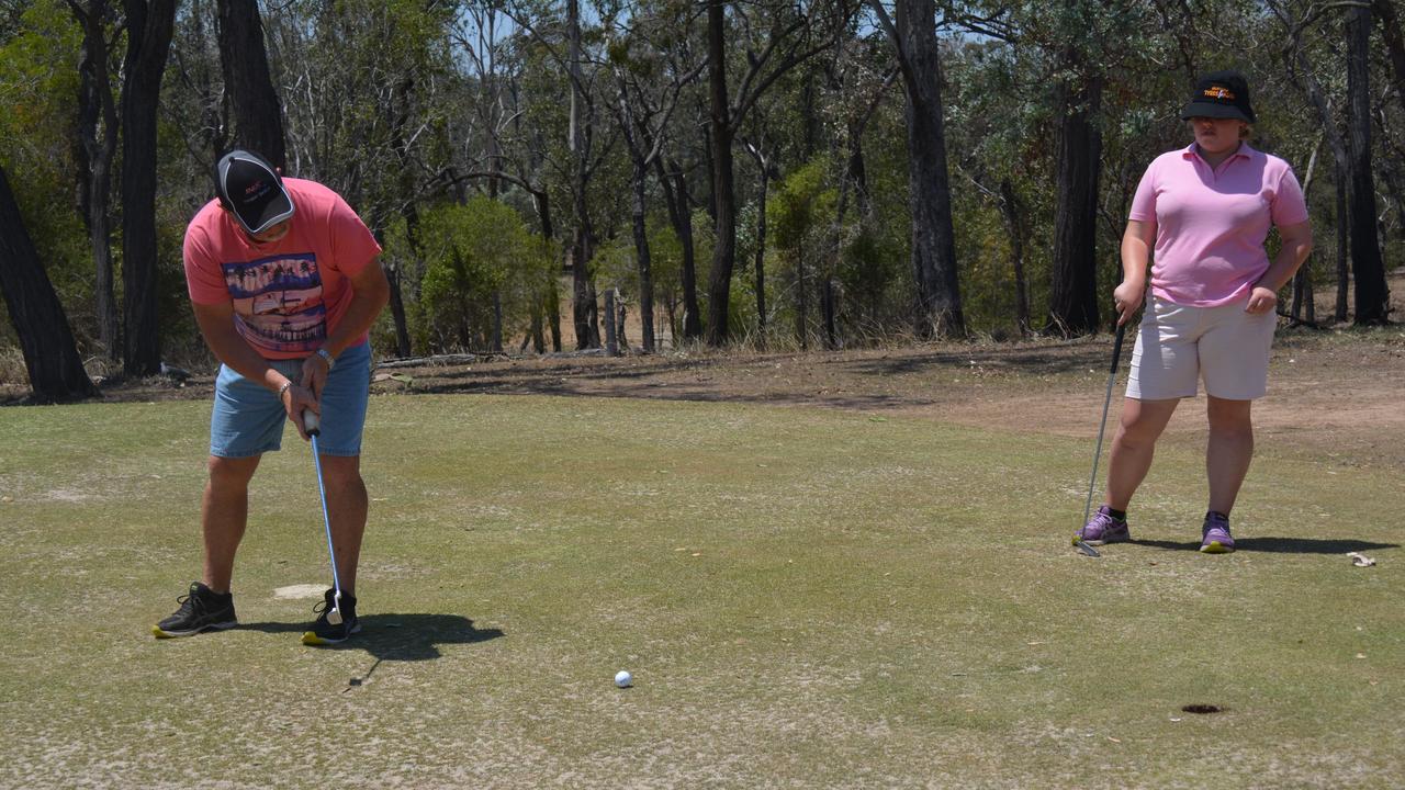 Paul Adams at the Proston Pink Golf Day on Saturday, November 16. (Photo: Jessica McGrath)