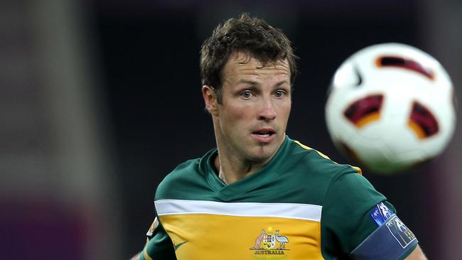 Former Socceroos captain Lucas Neill was also at the AIS. Picture: AFP 