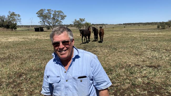 Steve Tregea, trainer and part owner of Incentivise on his Toowoomba property Picture: Ben Dorries