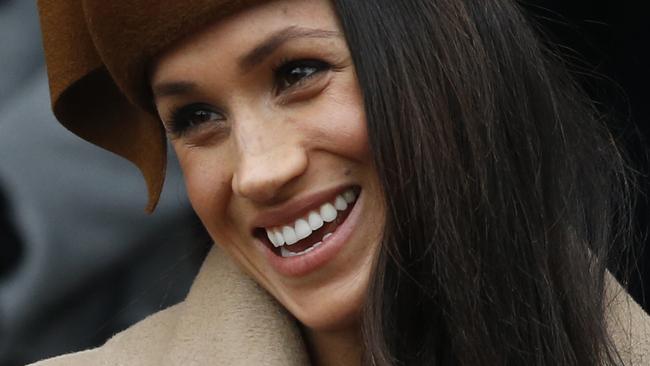 Meghan Markle attended her first Christmas Day service at Sandringham with the Royal Family. Picture: AP/Alastair Grant