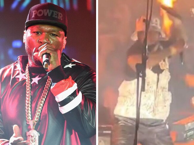 50 Cent throws microphone at concert