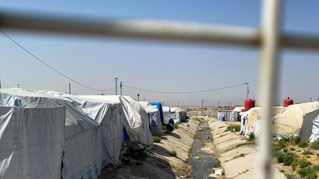 Al-Roj camp, where Australian women and children linked to Islamic State members are being held in northeastern Syria. Picture: Ellen Whinnett / The Australian