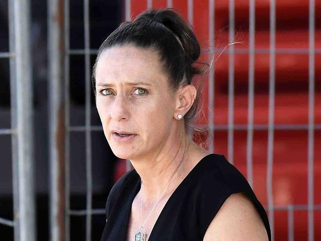 Bronwyn Sherie Holcombe leaves Maroochydore Court House. Picture: Patrick Woods.