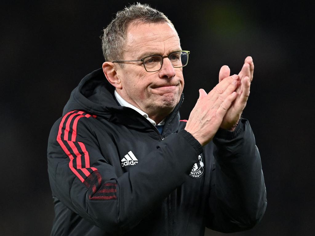 The appointment of Ralf Rangnick as interim head coach was designed to bring stability back to Manchester United. Picture: Paul Ellis/AFP
