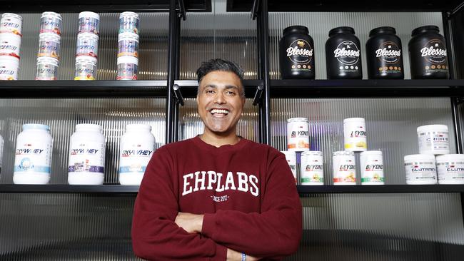 Izhar Basha is the founder of fitness supplements company EHPlabs, which most turned over $88.8 million in the most recent financial year. Picture: Tim Hunter