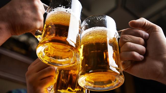 Excessive middle-aged drinkers risk setting a similar path for their kids as booze-related hospital admissions soar among older people. Picture: iStock