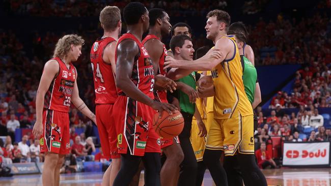 The Wildcats got the better of the Bullets in the second of the sides’ clashes. (Photo by Paul Kane/Getty Images)