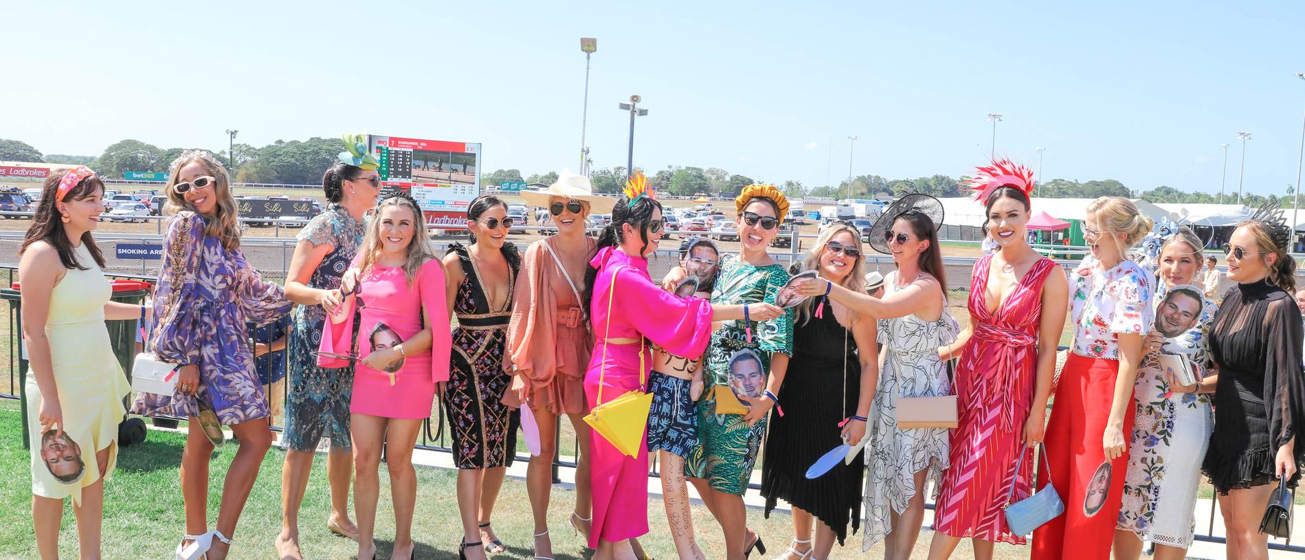 Barbara Barz’s hens party at the 2021 Great Northern Darwin Cup. Picture: Glenn Campbell