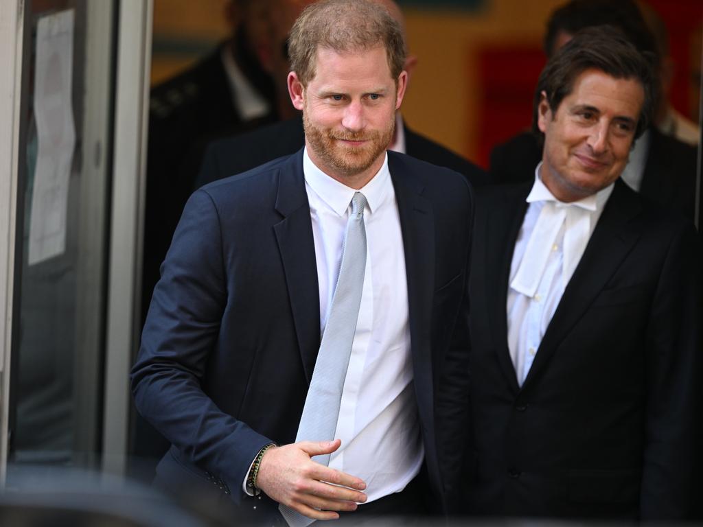 Harry leaving a London court in June after giving evidence on a separate matter. Picture: Leon Neal/Getty Images