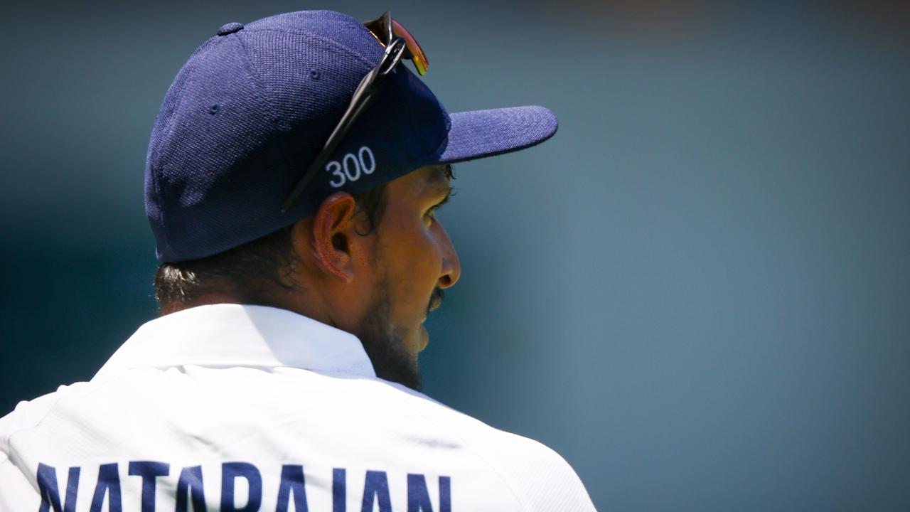 India's T Natarajan was out in Australia last summer. Photo by Patrick HAMILTON / AFP