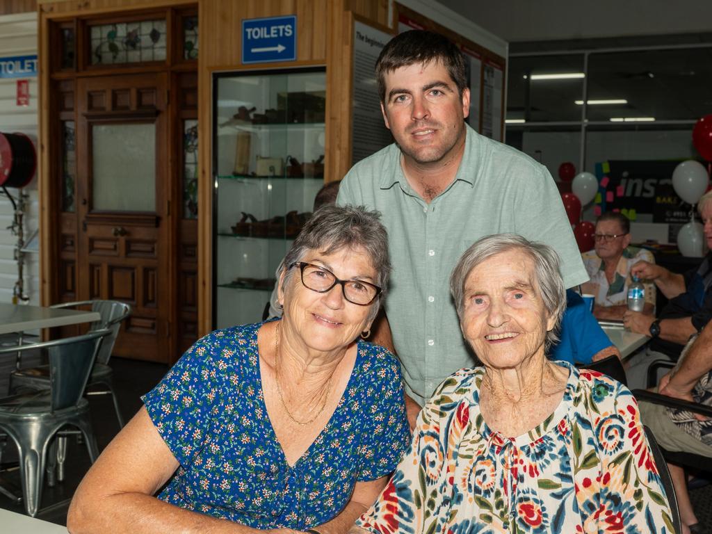 Marcella Clancy, Joshua Clancy and Angelina Barracano at Porters. Picture:Michaela Harlow