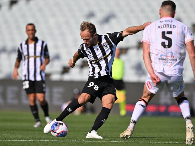 Valere Germain captained Macarthur FC until his sudden departure. Picture: Getty Images