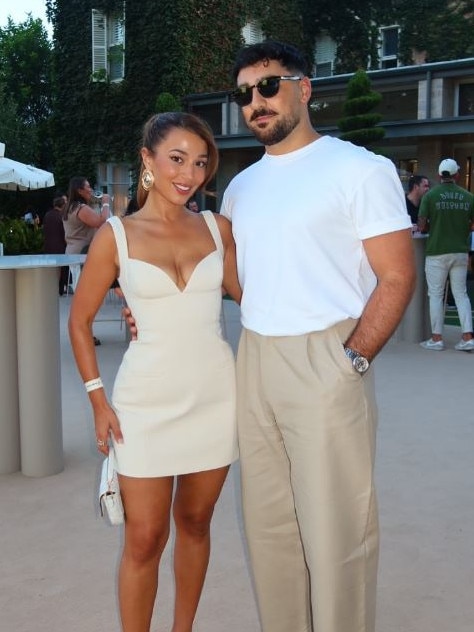Ms Pulera with her husband Nicola. Picture: @vicpap