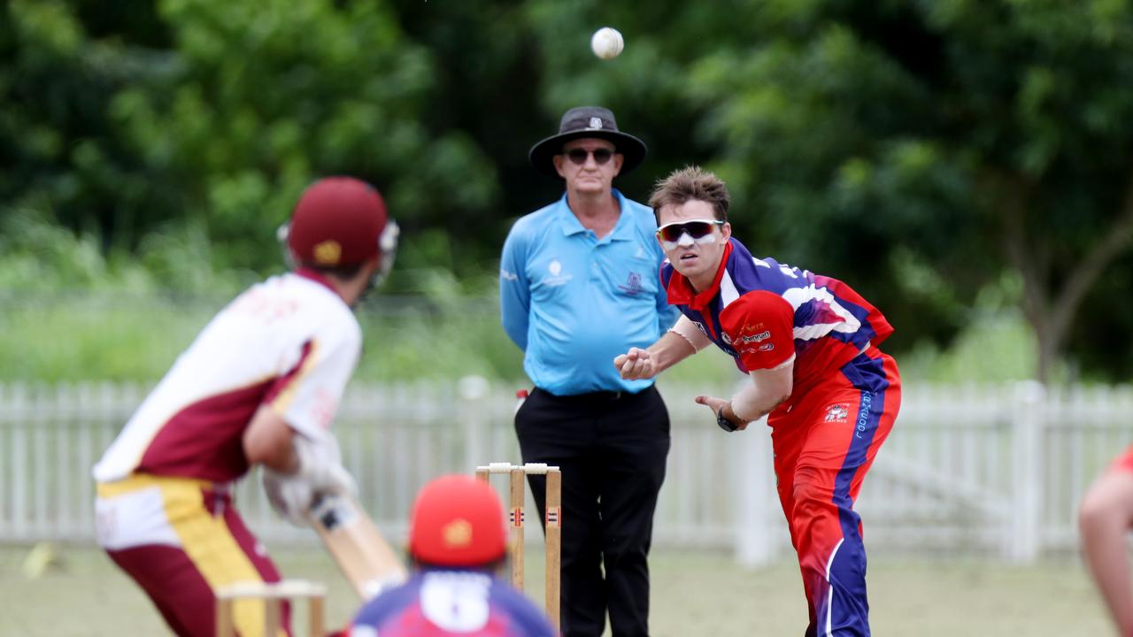 Cricket Far North first-grade semi-final between Mulgrave and Atherton at Walker Road Sporting Precinct, Edmonton. Mulgrave's Will Robertson. Picture: Stewart McLean