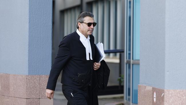 Barrister Kelly Goodwin leaves the Cairns Courthouse. Picture: Brendan Radke