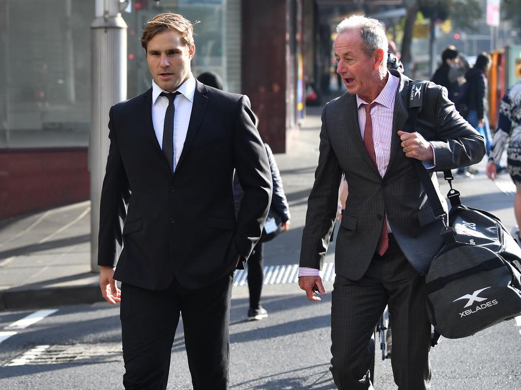 Jack de Belin told the court the allegations made him feel ‘sick’. Picture: NCA NewsWire/Joel Carrett