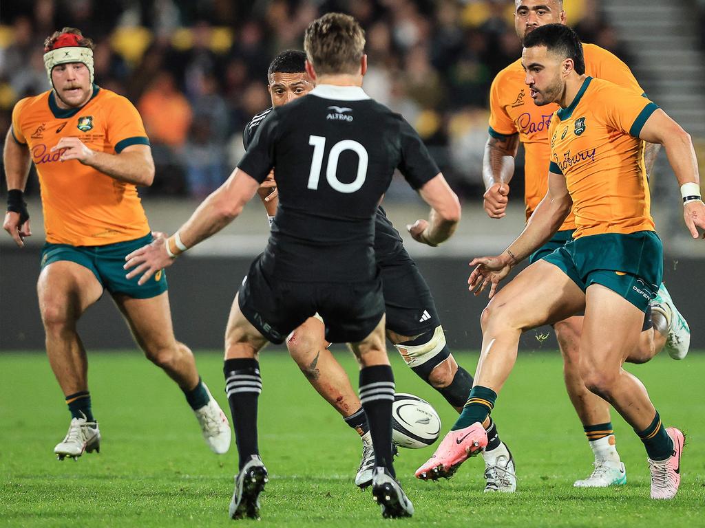 The Wallabies’ second Bledisloe Cup match against New Zealand All Blacks failed to capture the nation’s attention. Picture: AFP