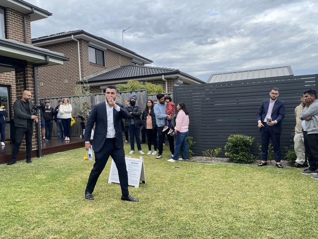 Ray White NSW chief auctioneer Alex Pattaro led the auction at this Schofields family home in Ruth St which sold for $1.3m.