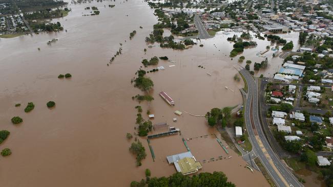 2013 aerial flood pictures of Gympie. Photo Craig Warhurst / The Gympie Times