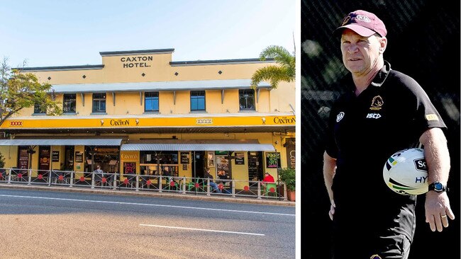 The Caxton Hotel, where Allan Langer went for his birthday celebration with two fellow Broncos staff members.