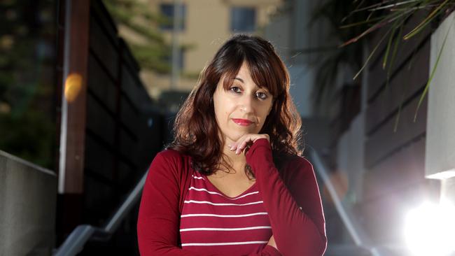 Dr Anna Sergi is a leader in research into the Italian mafia and gives talks across Australia. Picture: The Advertiser, Glenelg, Adelaide.