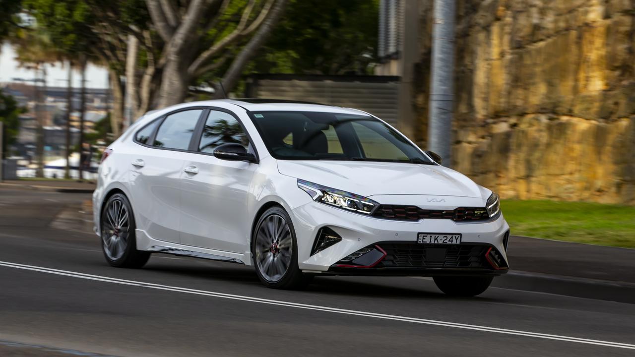 The Cerato GT is set up for a more engaging drive with stiffer suspension and throaty exhaust sound.