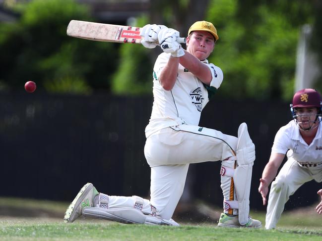 Queens opening batsman Mitchell Freeman. Picture: Jason O'Brien