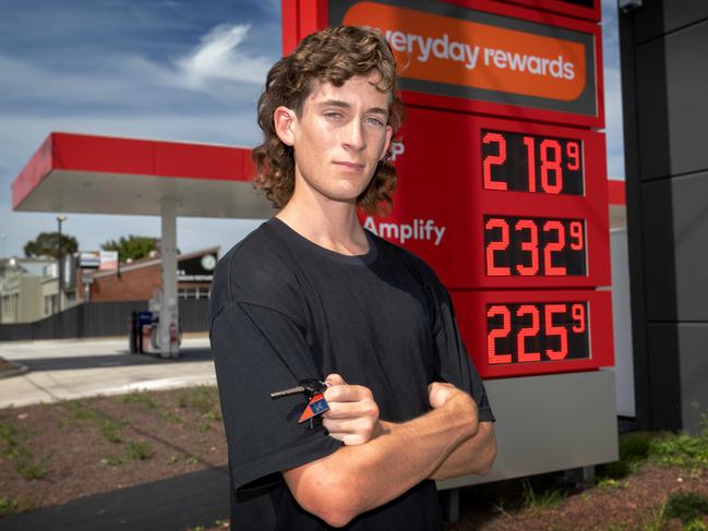 Petrol prices have reached record highs. Picture: Tony Gough