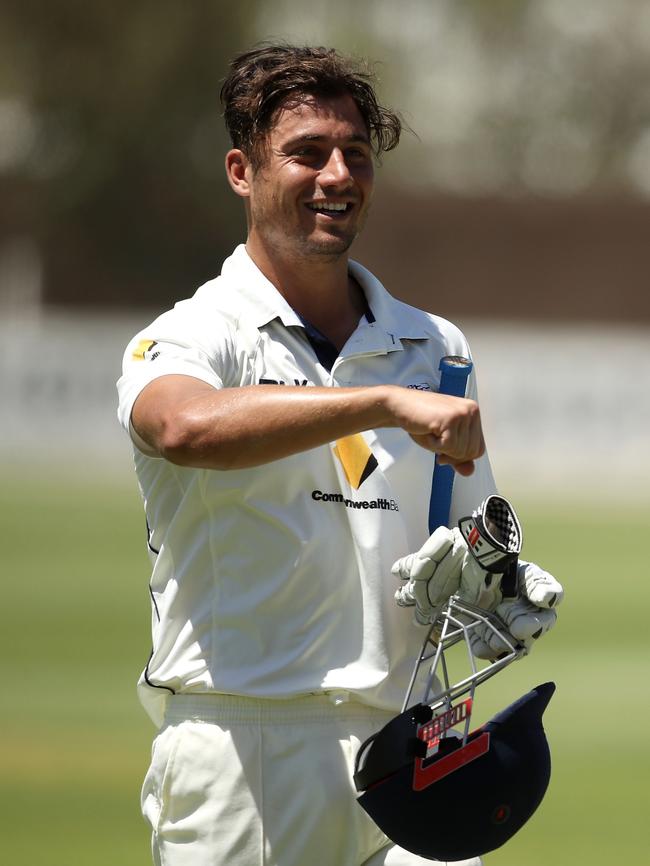 Marcus Stoinis was separated from his father often while playing for Victoria. Picture: Mark Kolbe/Getty Images