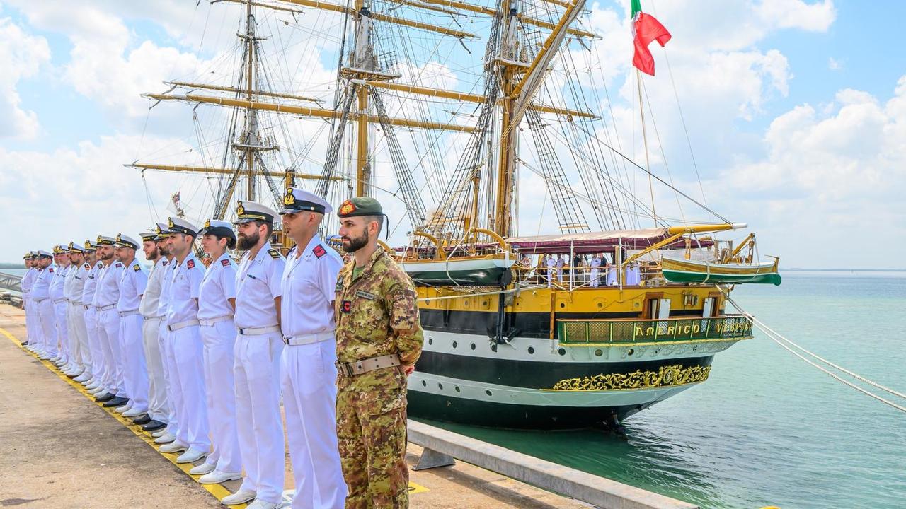 On board the ‘beauty of Italy’ Amerigo Vespucci