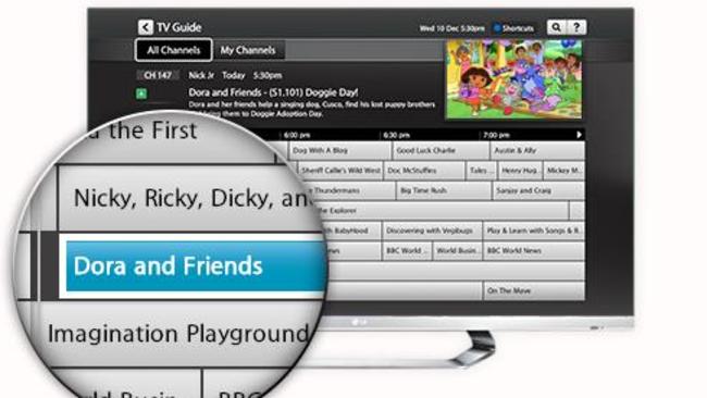 Fetch TV offers a seven day TV guide at the push of a button.