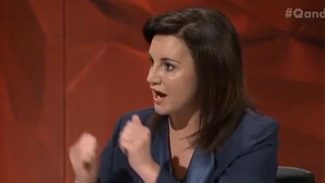 Jacqui Lambie may have been abrasive, but it’s not Islamophobic to insist everyone in Australia abide by Australian law. (Pic: Q&A/ABC)