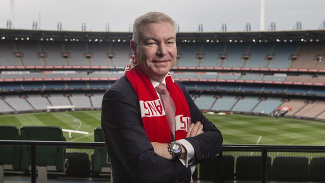 Andrew Pridham Chairman of the Sydney Swans at Melbourne Cricket Ground before the 2022 Grand Final. Picture: Valeriu Campan