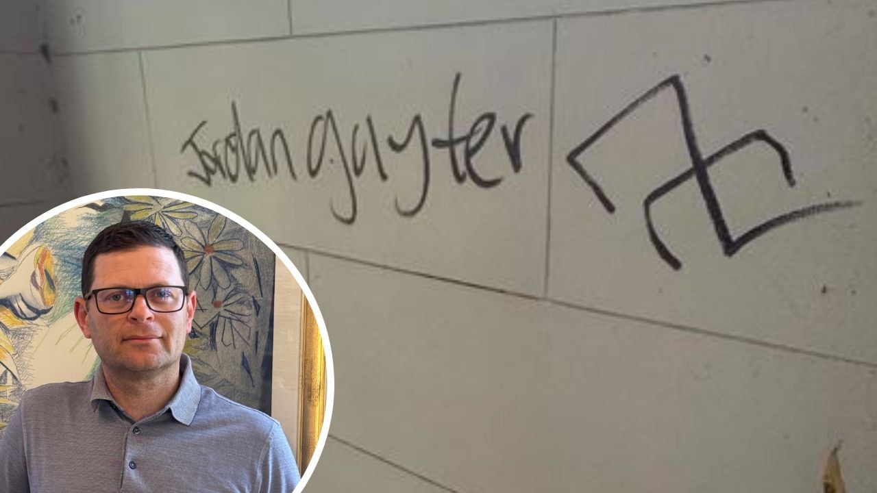 Home of Jewish family smeared with swastika