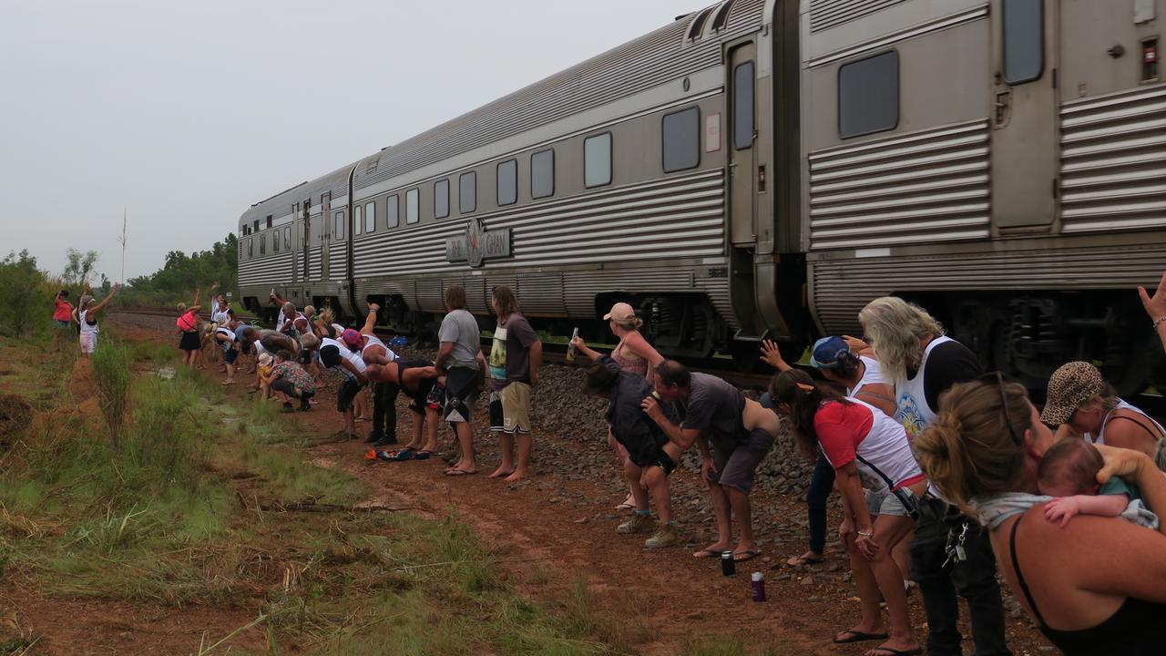 BACKSIDES TRACKSIDE! Territorians drop their pants for the 20th anniversary of the 
