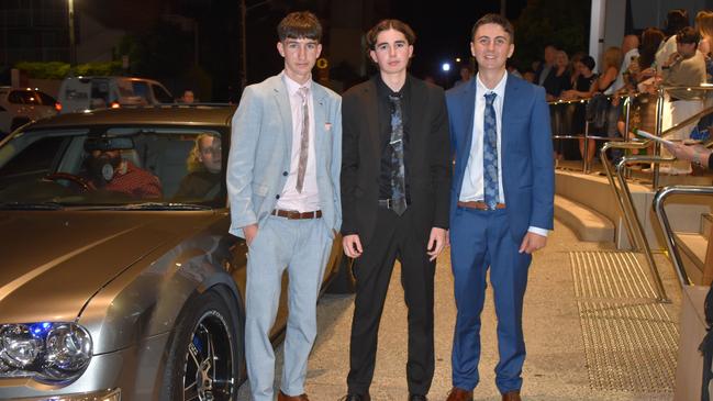 Phoenix R, Isaac S and Johnny B at the Siena Catholic College Yr 12 Benefit Ball (formal 2024).