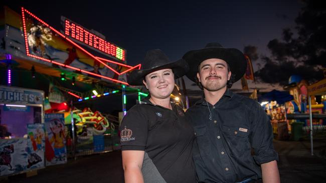 Ada Spring and Koby Sharp. Heritage Bank Toowoomba Royal Show. Thursday April 18th, 2024 Picture: Bev Lacey