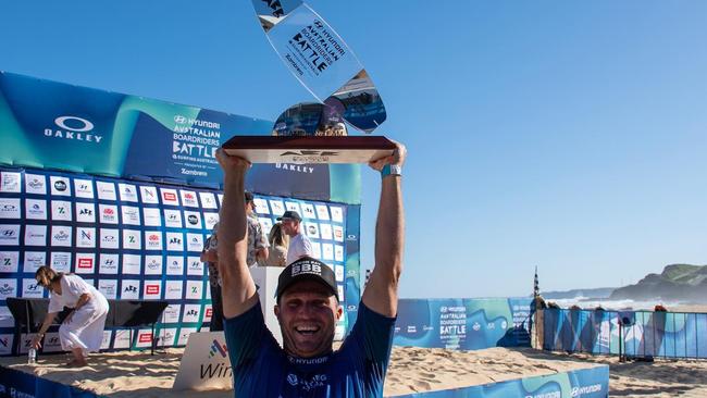 The win was huge for Byron Bay veteran Danny Wills. Photo: @ethdogsmith / Surfing Australia