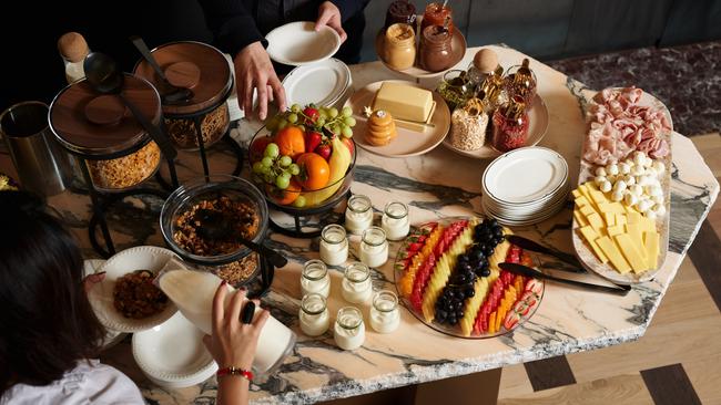 Breakfast spread at Hotel Morris. Picture: Steven Woodburn