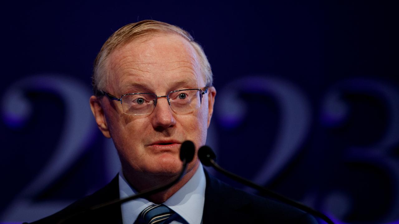 RBA Governor Philip Lowe at a conference in March. Picture: Nikki Short