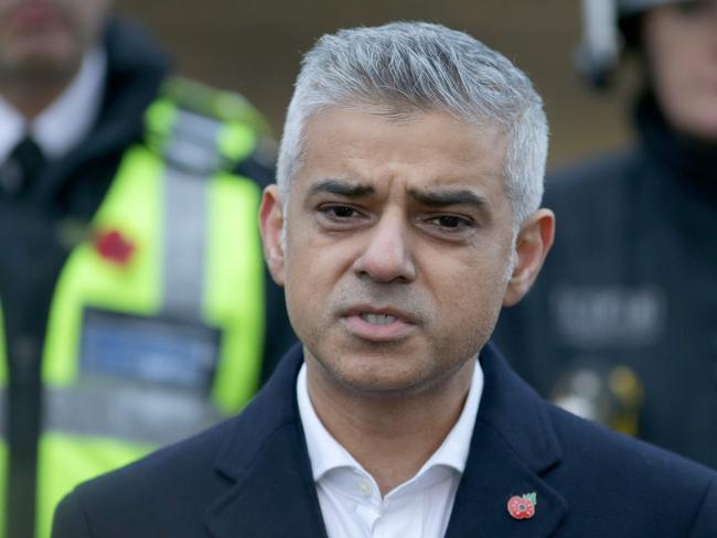 Mayor of London Sadiq Khan. Picture: AFP