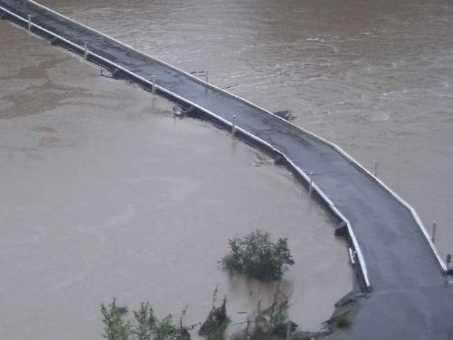 The Mary River at the Mungar Rd Bridge is now at the minor flood level, with Mayor Seymour saying the closure of the bridge was a possibility overnight. Photo: Fraser Coast Regional Council.