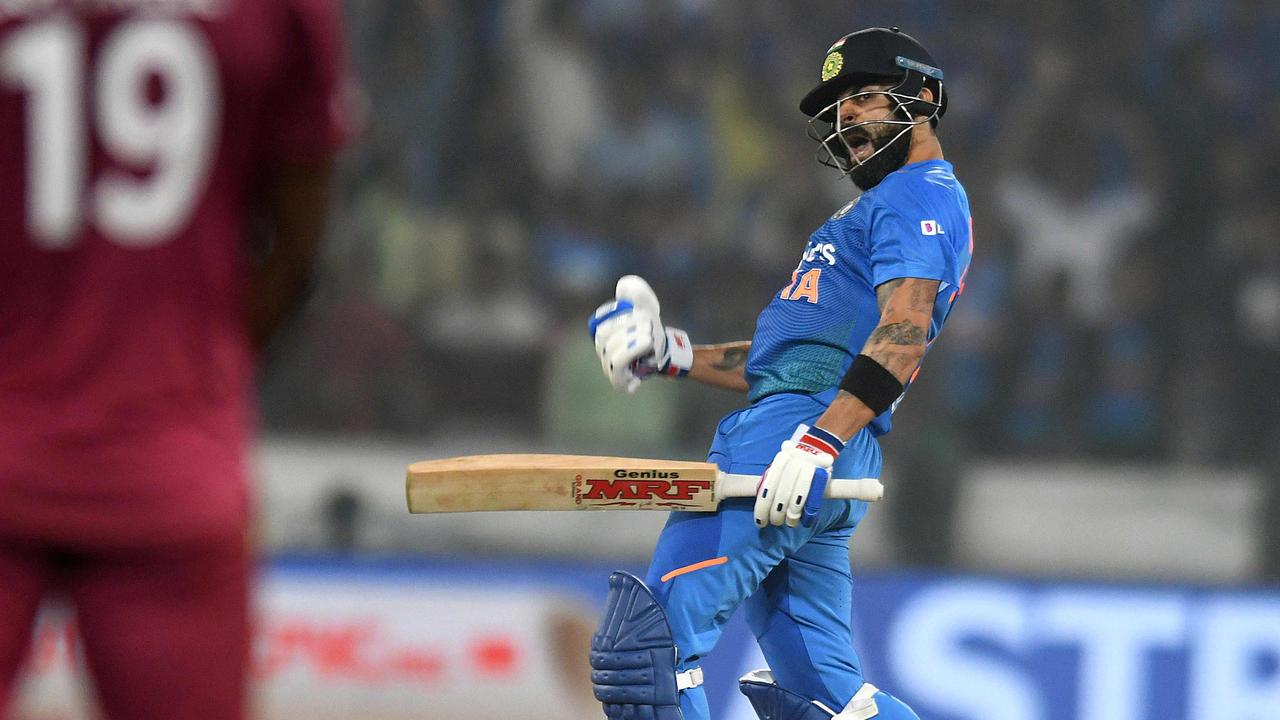 Virat Kohli smashed 94 to lead India to a record run chase.